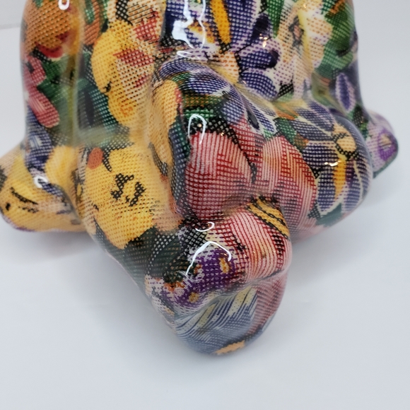 Decoupage Ceramic Joan Baker Shelf Sitting Bear - Picture 3 of 9